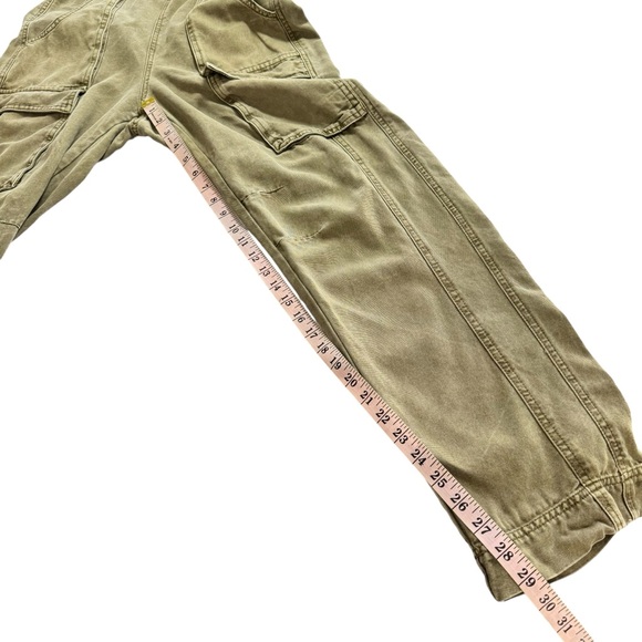 FREE PEOPLE Small Go West Utility Jumpsuit in Moss Revolve Open Back Cargo S - Picture 13 of 16